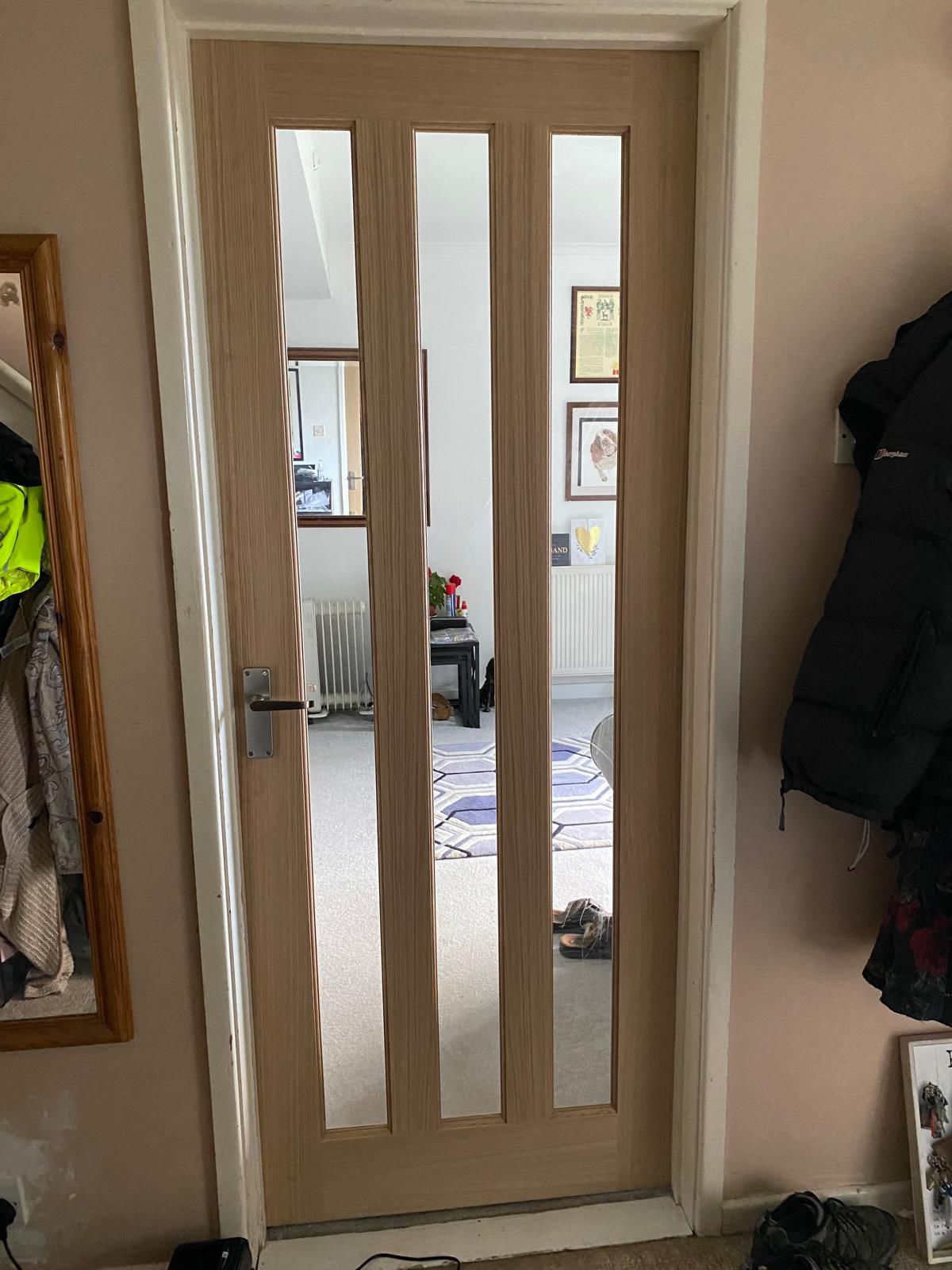 Finished internal door by AJW Carpentry in East Devon